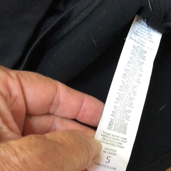 Fabletics black lace pullover funnel neck sweater - Picture 8 of 9